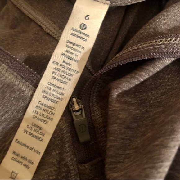 Lululemon Pace Pusher 1/2 Zip Heathered Slate Pullover Size 6 - Picture 10 of 10